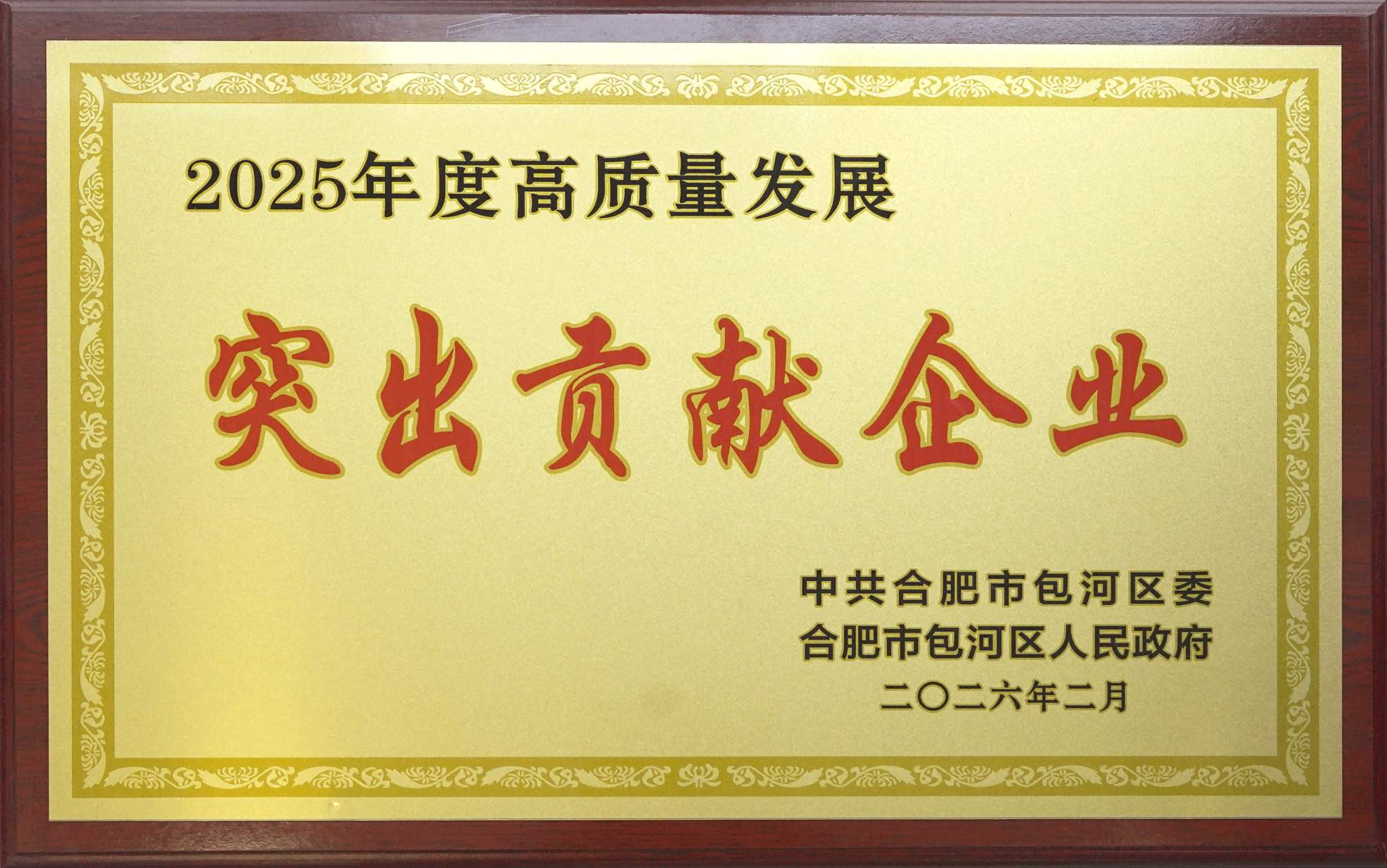 喜报|im电竞荣获包河区“高质量发展突出贡献企业”